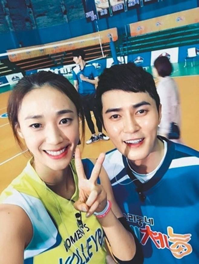 ▲ 한송이(왼쪽), 조동혁. 출처ㅣ한송이 SNS