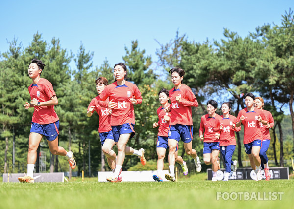 한국 여자축구 국가대표팀. 서형권 기자