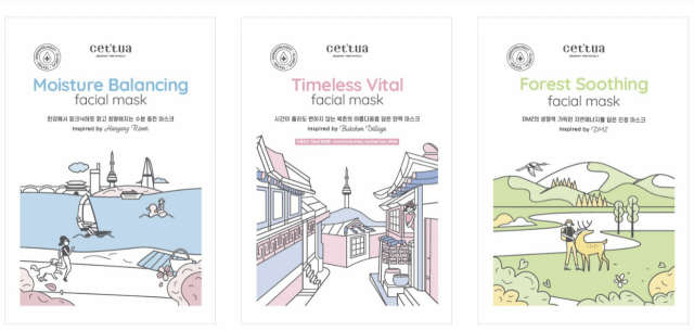 코바스의 브랜드 세뚜아가 출시한 마스크팩 제품들. 사진 제공=코바스