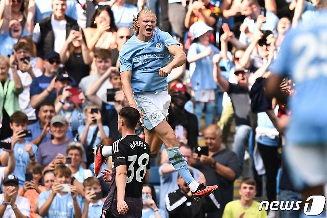 맨시티 공격수 홀란드. ⓒ AFP=뉴스1