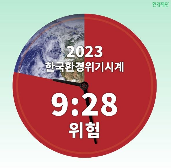 2023년 한국 환경위기시계 [환경재단 제공. 재판매 및 DB 금지]