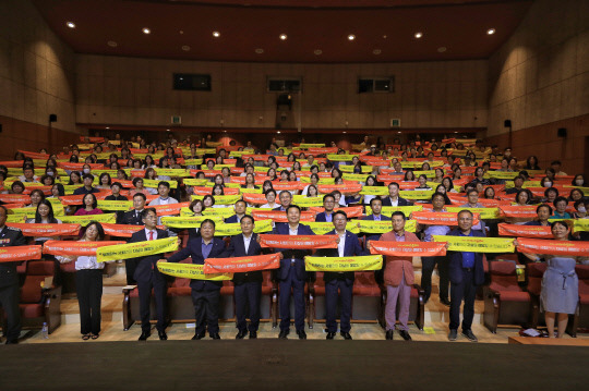 당진시보건소가 6일 당진문예의전당 소공연장과 야외광장에서 '2023 충청남도 생명 사랑 문화제'를 개최해 큰 호응을 얻었다. 사진=당진시 제공