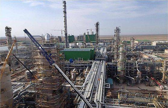 GS건설의 수르길 UGCC 가스 플랜트 공사 현장. / 조선DB