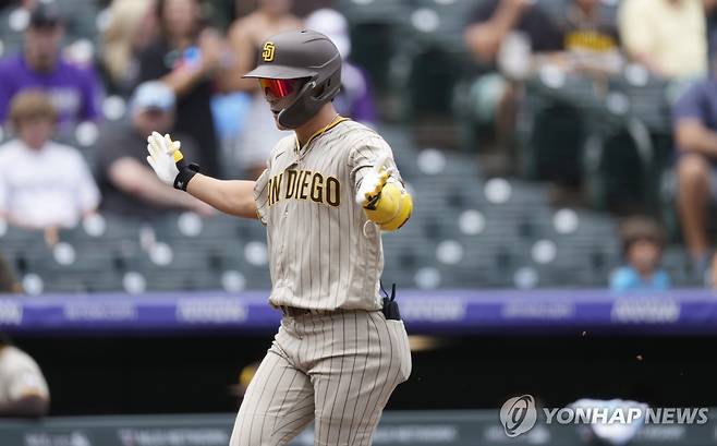 2023년 샌디에이고 최고 선수로 꼽히는 김하성 [AP=연합뉴스 자료사진]