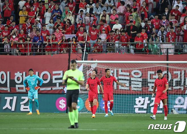 카타르 월드컵 이후 승리가 없는 축구대표팀. /뉴스1 ⓒ News1 신웅수 기자