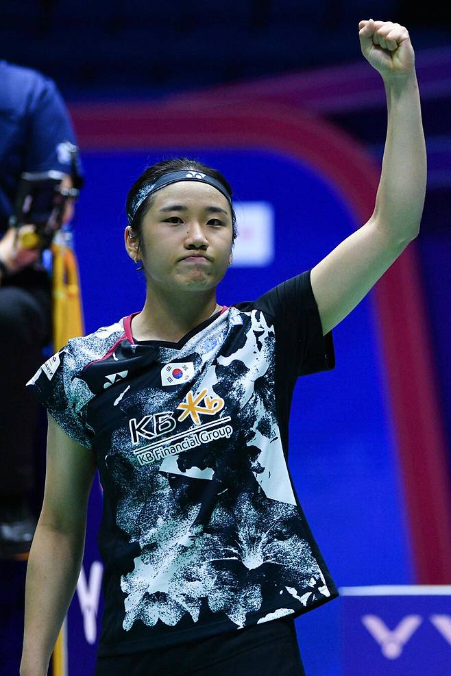 ▲ 2023 BWF 중국오픈 여자 단식에서 우승한 안세영 ⓒ연합뉴스/AFP