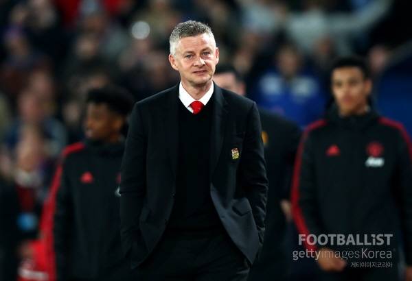 올레 군나르 솔샤르 당시 맨체스터유나이티드 감독. 게티이미지코리아