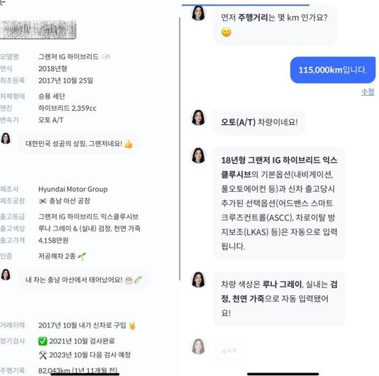 소유주명과 차량 번호만으로 다양한 정보를 스스로 파악하는 헤이딜러 / 출처=IT동아