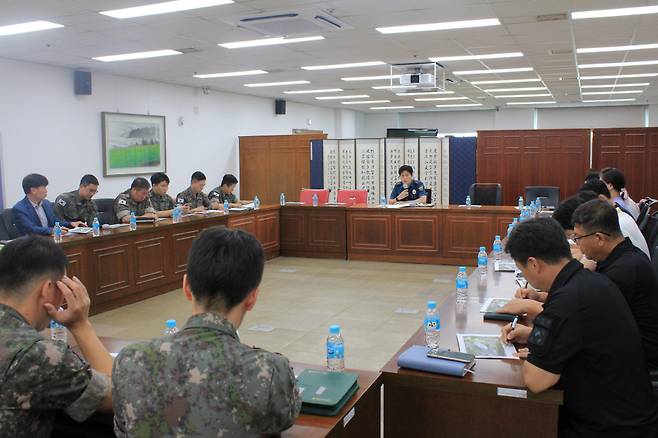 광주경찰청이관계기관과  대테러 실무회의 개최했다/사진제공=광주경찰청