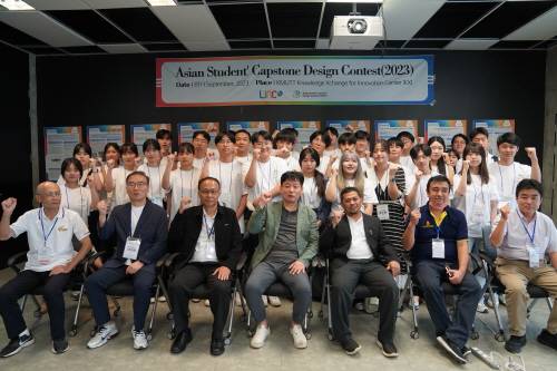 국내 6개 대학의 학생들과 ASCC 2023 조직위원들(사진 제공: 경성대)