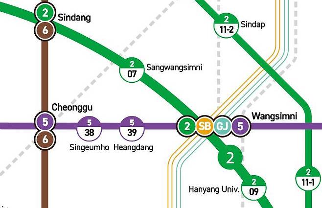 서울지하철 개선 노선도 영문 표기. /서울시