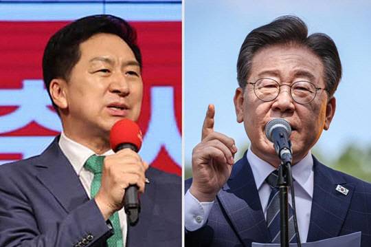 왼쪽부터 김기현 국민의힘 대표, 이재명 더불어민주당 대표.<각 인물 페이스북 사진 갈무리>