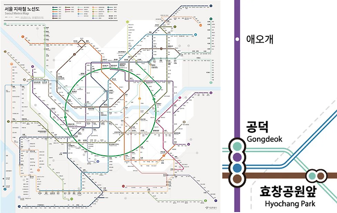 서울 지하철 노선도 새로운 디자인 / 사진 = 서울시 제공