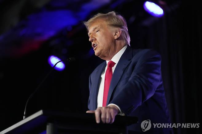 도널드 트럼프 전 대통령 [AP 연합뉴스 자료사진. 재판매 및 DB 금지]