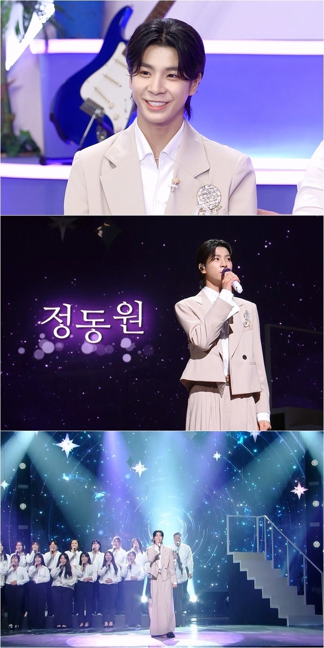 Jung Dong-won had a remarkable growth.On September 16, KBS 2TV  ⁇  Immortal Songs: Singing the Legend  ⁇  is a special feature of  ⁇  Memory Song  ⁇ , featuring Johan Kim & Muzie & Han Hae, Tei, Boram Lee & Baek Ye Bin, Soran and Jung Dong-won.Jung Dong-won, who appeared in  ⁇ Immortal Songs: Singing the Legend  ⁇  after a long time, said, Three years have already passed. I missed this feeling so much.I hope you will listen to me because I have been working hard on The Speech.Jung Dong-won, who is a Remarkable growth compared to three years ago, received a question about his height and said, It seems to be about 174cm now. He grew up in the third grade of junior high school and laughs now.I heard that the Army is tall, he said. If you can go to the Army quickly, he said. Now the Army is short.MC Lee Chan-won is surprised to find that Jung Dong-won was 148cm when he asked about his height at that time.Jung Dong-won, who is studying at the same time, is encouraged to say that he came to the park after going to school on this day.Jung Dong-won is a good student at school, and he is a good student at school. He is laughing at the end of MC Lee Chan-wons talk about whether he is talking about attendance or grades. He laughs and says he laughs.When asked by Lee Chan-won if he was happy with his friends, Jung Dong-won became very friendly with his friends.Since more than 90% of the friends want to come to the entertainment industry because of the notice, the friends ask a lot and I tell them that I tell them a lot.Jung Dong-won, who selected the most obvious things on this day, wants to decorate the stage with a lot of people, so he has about 20 choirs and greed for the stage.Jung Dong-won is rumored to have impressed many people by singing his gratitude for the natural things that he missed during the Corona Pandemic.This special was designed to improve awareness of dementia on the occasion of Day of Overcoming Dementia (September 21).As global aging is accelerating with the increasing life expectancy around the world, dementia is intended to convey a message that it is natural and that it can be overcome if it comes together.Broadcast at 6:10 pm on the 16th.