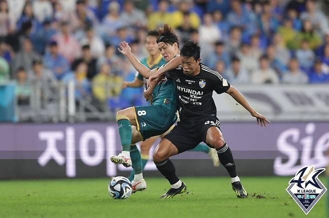 ▲ 울산 현대와 대전 하나시티즌이 1-1로 비겼다. ⓒ한국프로축구연맹