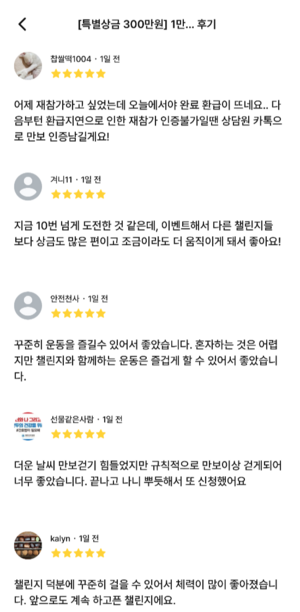 챌린저스 참가자들의 생생한 후기. (화이트큐브 제공)