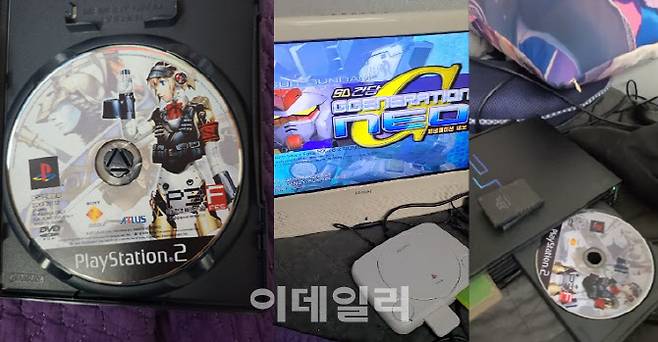 또다른 피해자가 구매한 PS2 고전게임 ‘여신전생 페르소나3’. 게임을 실행시키니 전혀 다른 게임이 나왔다. (사진=온라인 커뮤니티 갈무리)