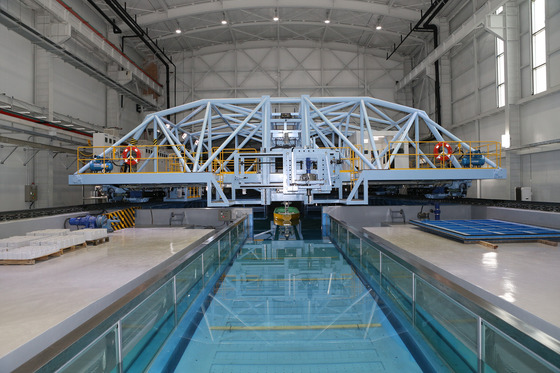 The Towing Water Tank at Hanwha Ocean's R&D Institute in Siheung, Gyeonggi [HANWHA OCEAN]