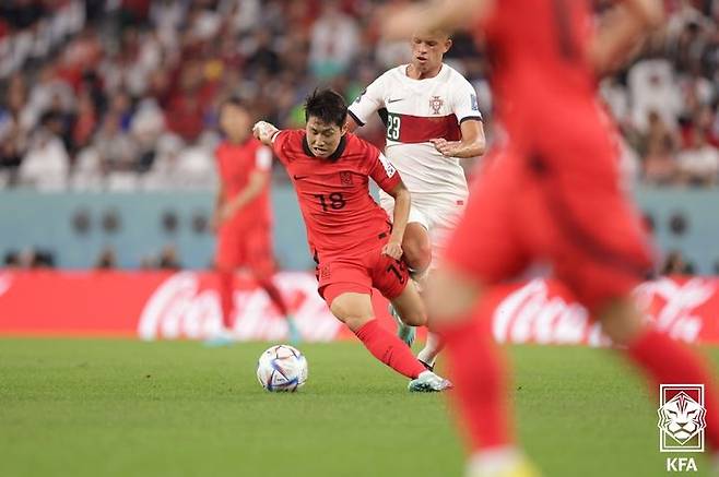 [서울=뉴시스]축구대표팀 이강인. (사진=대한축구협회 제공)