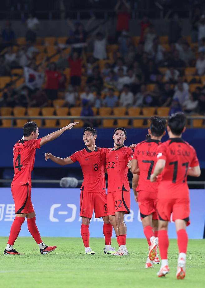 ▲ 황선홍호가 아시안게임 조별리그 첫 경기에서 쿠웨이트를 상대로 골 잔치를 벌였다. ⓒ연합뉴스