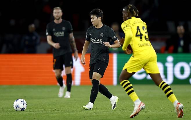 ▲ 20일(한국시간) 보루시아 도르트문트와 UEFA 챔피언스리그 조별리그에 출전한 이강인. ⓒ연합뉴스/EPA