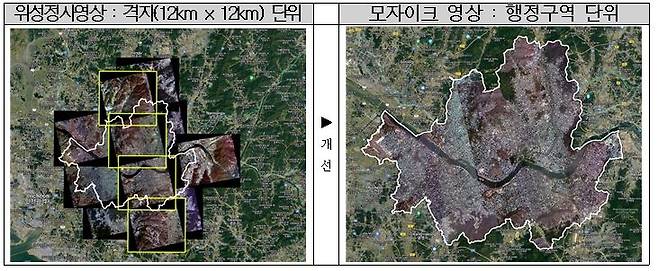 행정구역 단위 모자이크 영상 서비스 [국토교통부 제공]