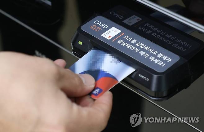 올해 상반기 카드 결제액 8.4%↑…여행 57% '껑충' [연합뉴스 자료사진]