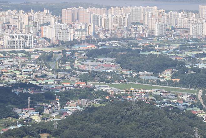 3기 신도시 중 한 곳인 경기 하남시 교산지구 일대. [연합]