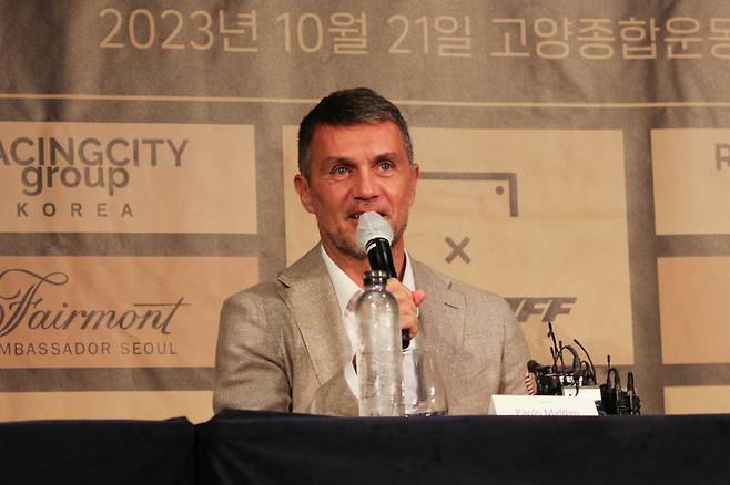 ▲ 10월 고양종합운동장에서 펼쳐지는 레전드 매치에 참가하는 말디니 ⓒ 라싱시티그룹코리아