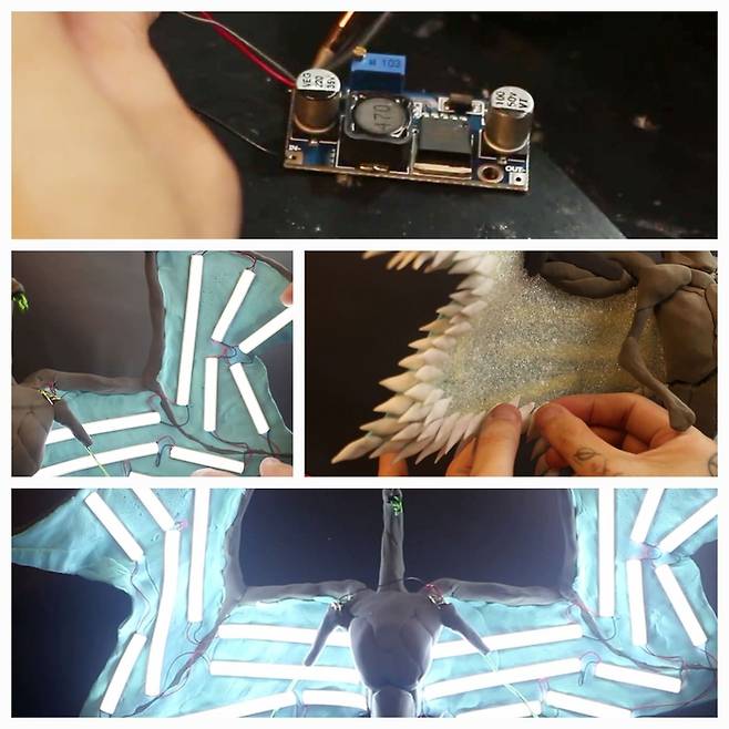 플렉서블 LED를 이용한 이펙트