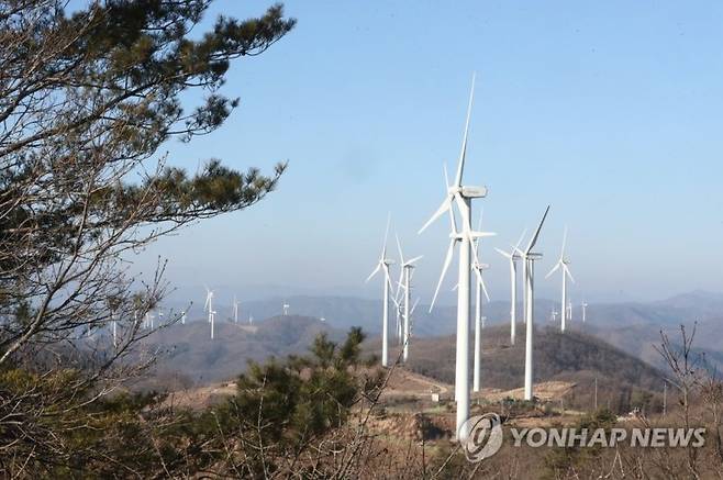 경북 영양풍력단지 전경. 연합뉴스