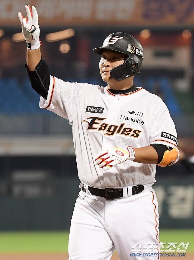 김태연은 22일 히어로즈전에서 손가락을 다쳐 시즌아웃됐다. 정재근 기자 cjg@sportschosun.com