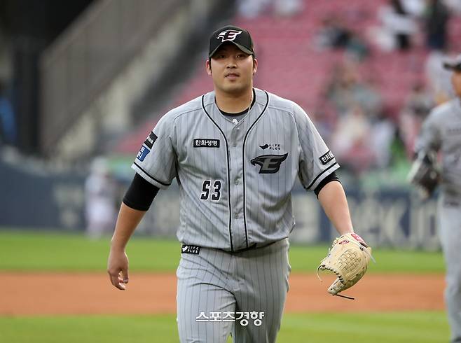 한화 우완 김민우. 정지윤 선임기자