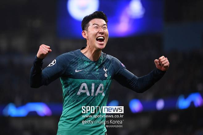 ▲ 유독 맨체스터 시티에 강했던 손흥민. 2019-20시즌 유럽축구연맹(UEFA) 챔피언스리그(UCL) 4강 1, 2차전 모두 득점을 터트리며 토트넘의 4강행을 이끌었다.