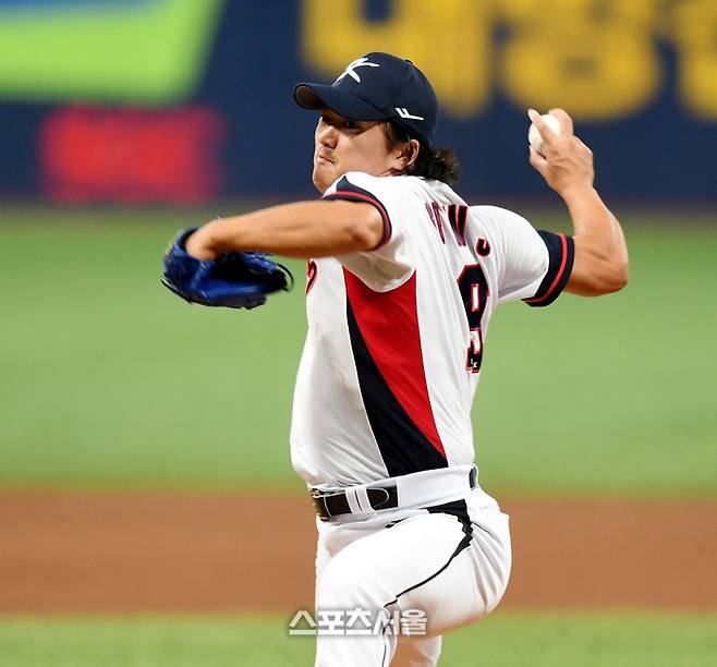 아시안게임 야구대표팀 고우석이 26일 고척 스카이돔에서 열린 상무와 경기 2023. 9. 26. 고척 | 최승섭기자 thunder@sportsseoul.com