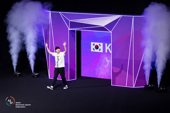 'FC 온라인'에서 한국 e스포츠에 첫 메달인 동메달을 안긴 곽준혁. 사진제공=아시아e스포츠연맹