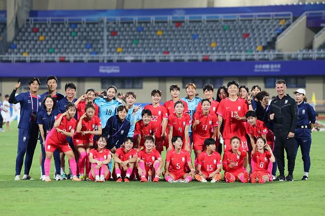 한국 여자축구 대표팀. 사진=연합뉴스