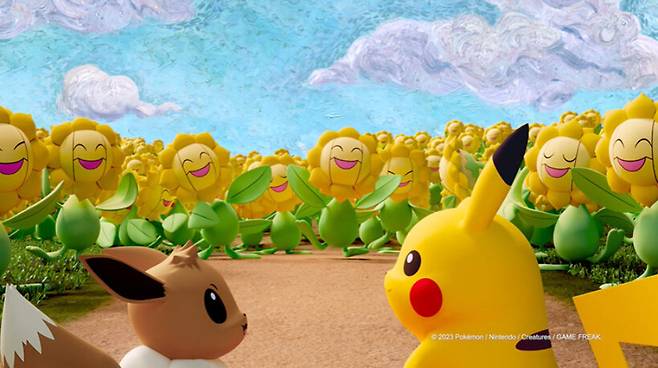 포켓몬 컴퍼니와 반 고흐 미술관 협업 티저 영상 중 한 장면. [포켓몬 컴퍼니 유튜브채널 갈무리]