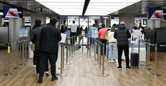 김포공항 국내선 보안검색장[사진제공=한국공항공사]