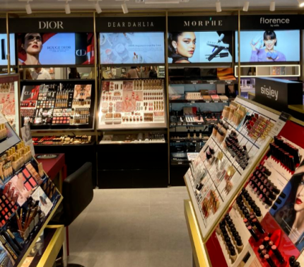 유럽 현지에서 글로벌 럭셔리 브랜드와 어깨를 나란히 하며 판매되고 있는 모습. (디어달리아 제공)