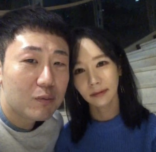 (왼쪽부터) 16기 광수, 옥순. /사진=라이브 방송 캡처