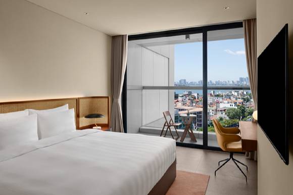 슈페리어룸(레이크뷰) 모습. [사진=롯데호텔]