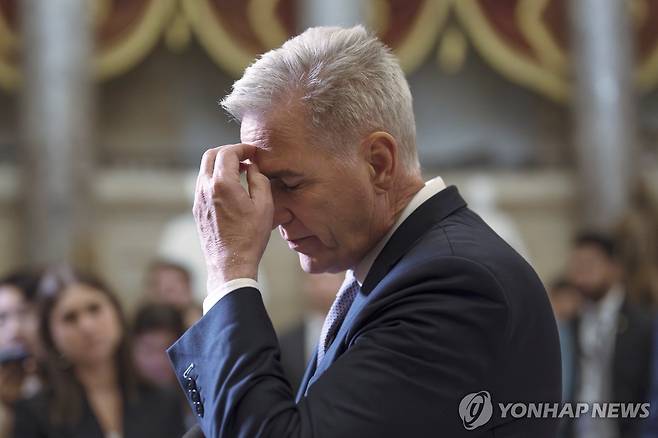 케빈 매카시 미국 하원의장 [AP 연합뉴스 자료사진. 재판매 및 DB 금지]