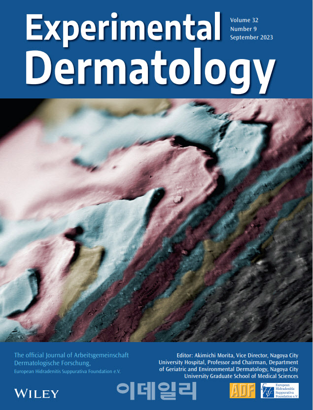 음모 내부를 찍은 전자현미경 사진은이 Experimental Dermatology 표지로 소개됐다. (제공=Experimental Dermatology)