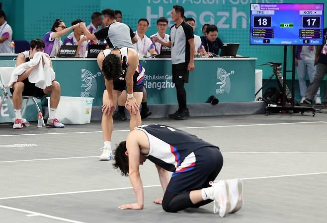 ▲ 한국 3대3 남자농구 대표팀이 대만, 몽골에 연이어 패하며 항저우 아시안게임을 4위로 마감했다. ⓒ연합뉴스