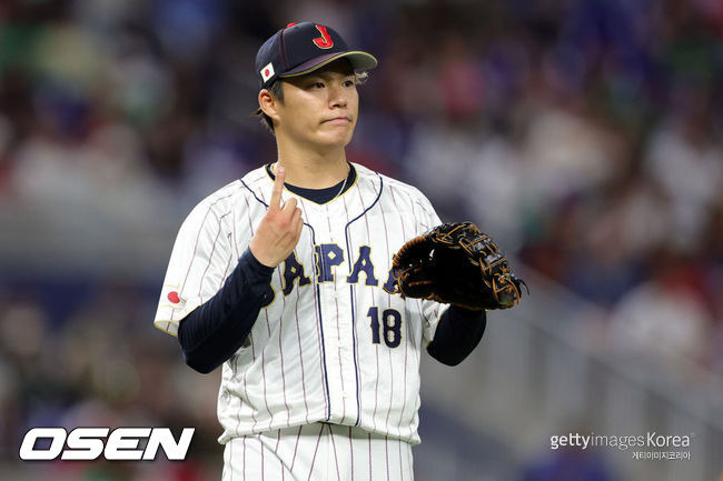 [사진] 월드베이스볼클래식 일본 대표팀 시절 야마모토 요시노부. ⓒGettyimages(무단전재 및 재배포 금지)