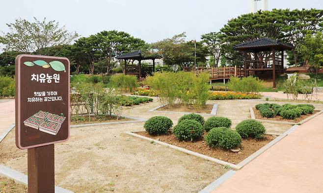 경기도치유농업센터의 치유농원. 경기도 제공