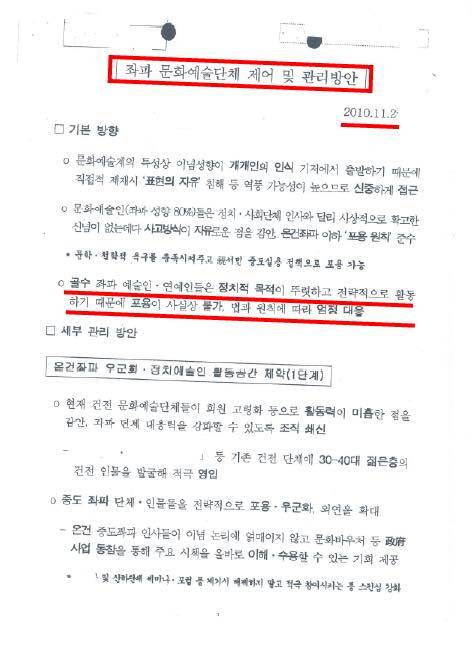 ▲고민정 더불어민주당 의원이 4일 이명박 정부 국정원이 작성한 좌파 문화예술단체 제어 및 관리방안 문건을 공개하고 있다. 사진=고민정 페이스북