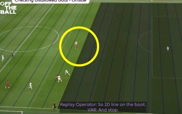 리버풀 득점 VAR 판독 장면/PGMOL